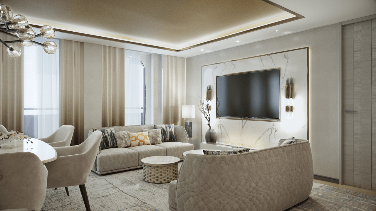 Crystal Endeavor – Crystal Penthouse Suite Living Room