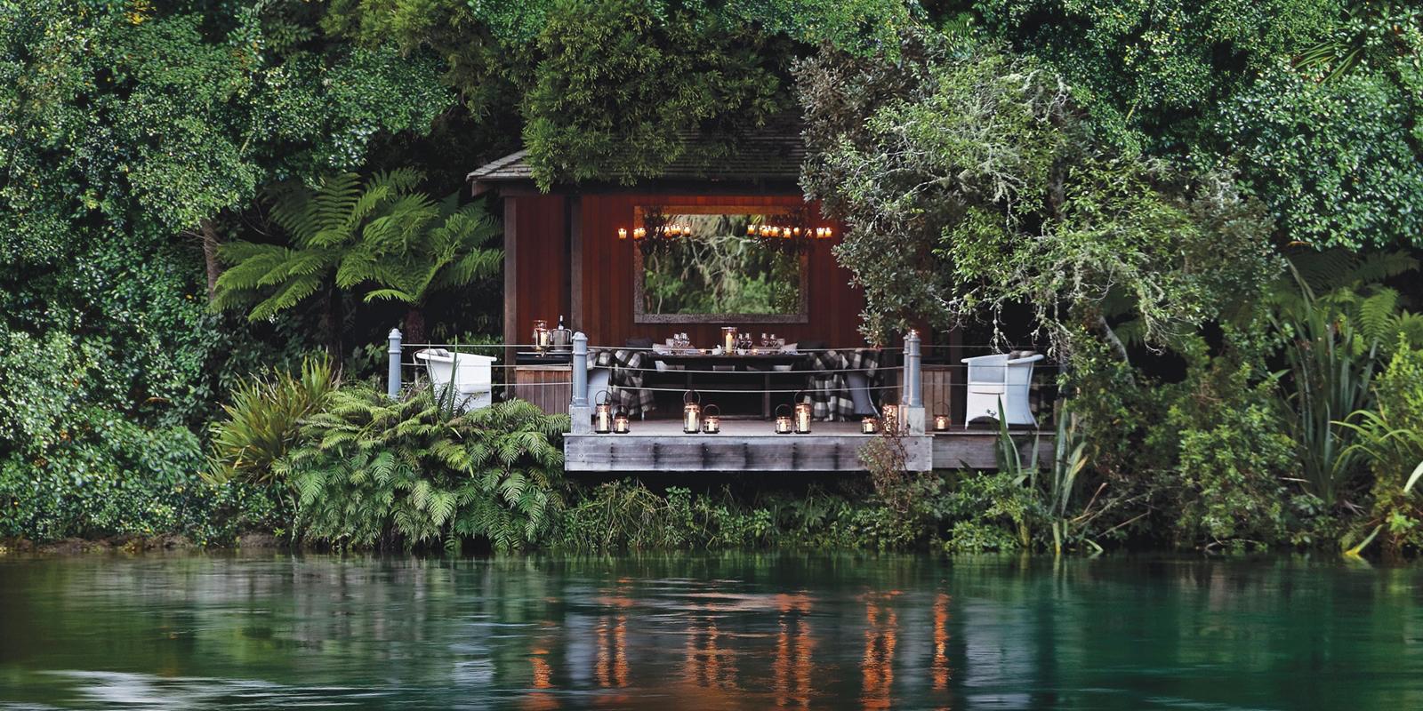 Jetty pavilion, Huka Lodge