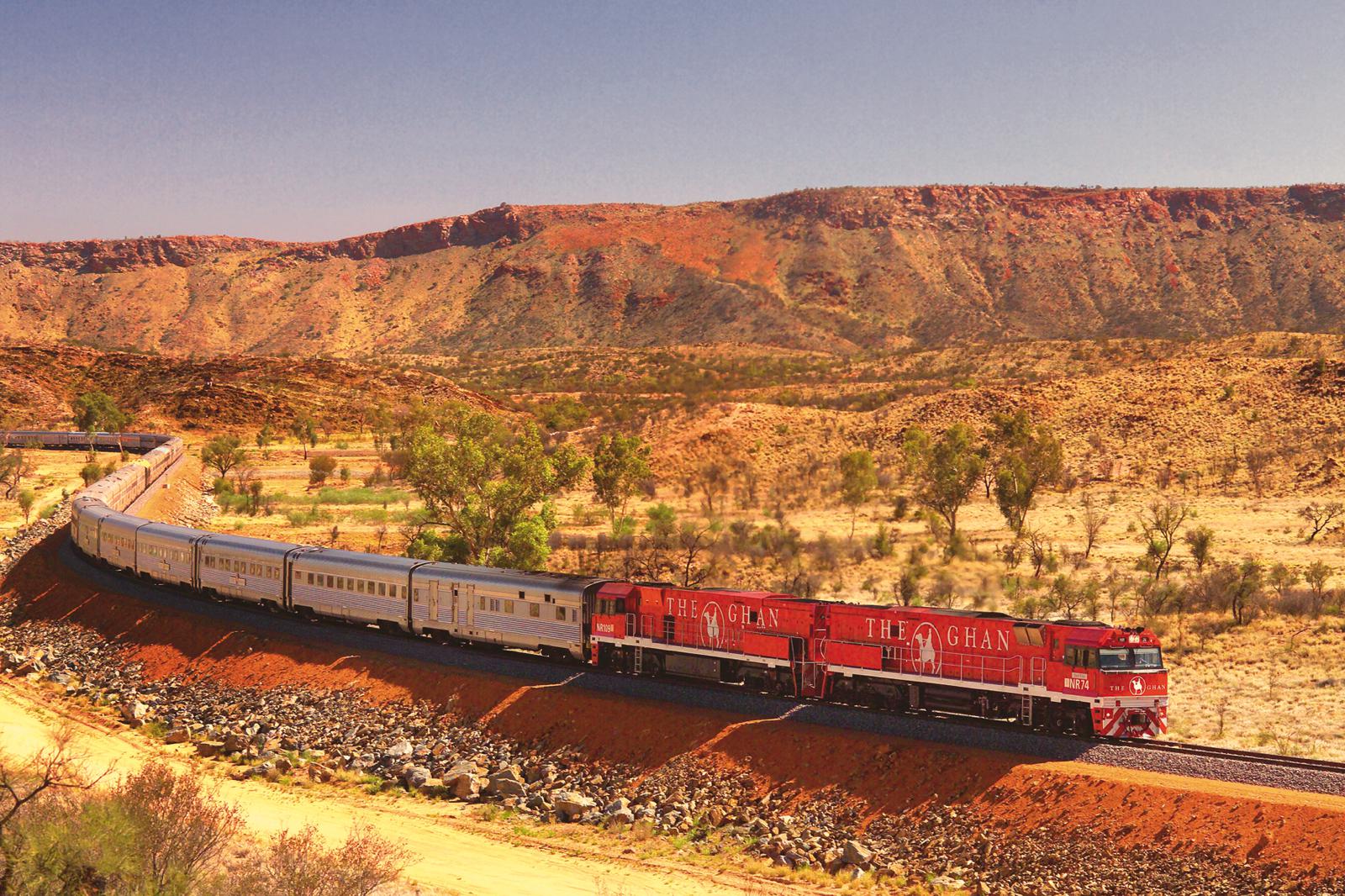 The Ghan Expedition travels though spectacular scenery from Darwin to Adelaide. Picture supplied by Great Southern Rail