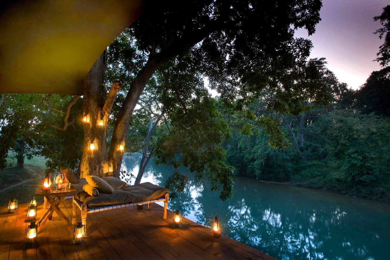 Tent deck at Banjaar Tola, India