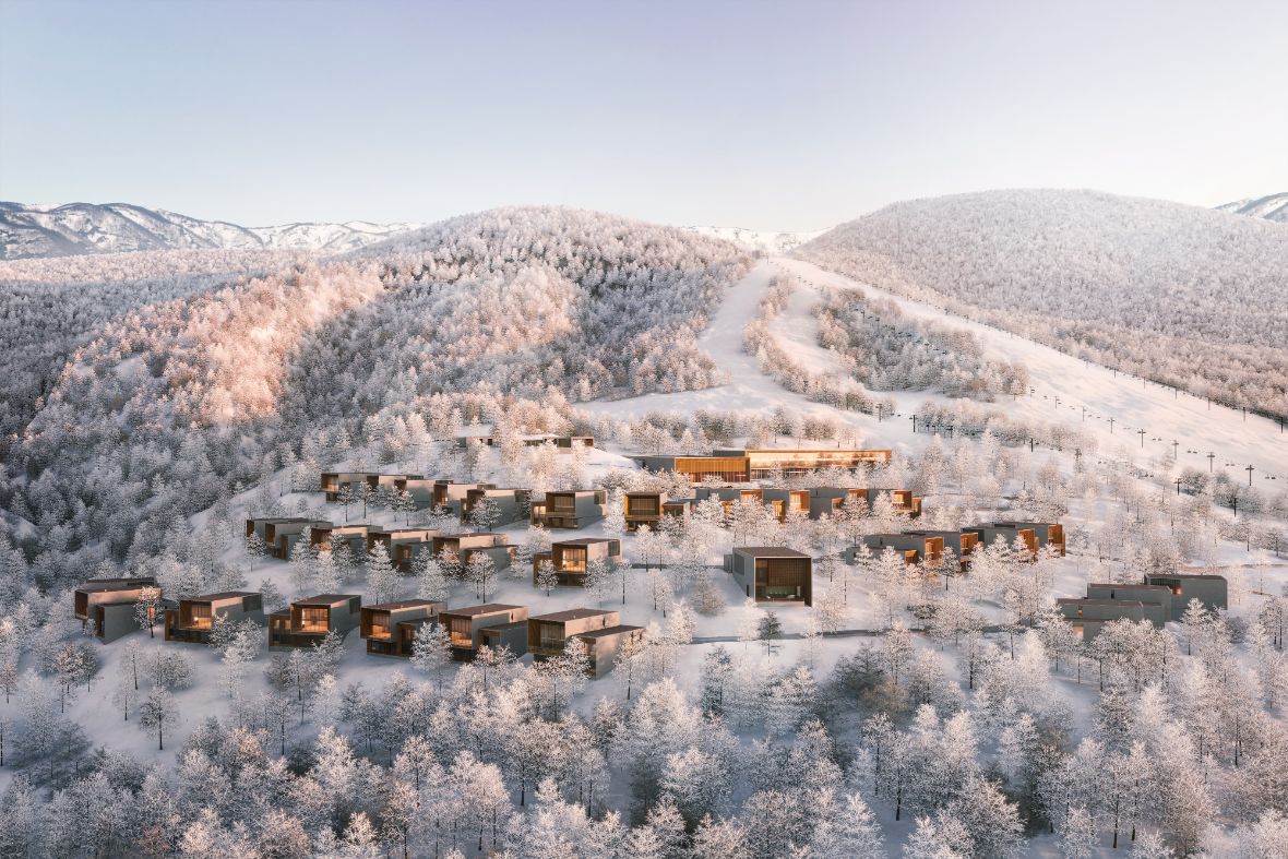 Aman Niseko Retreat and Villas Aerial View, Japan