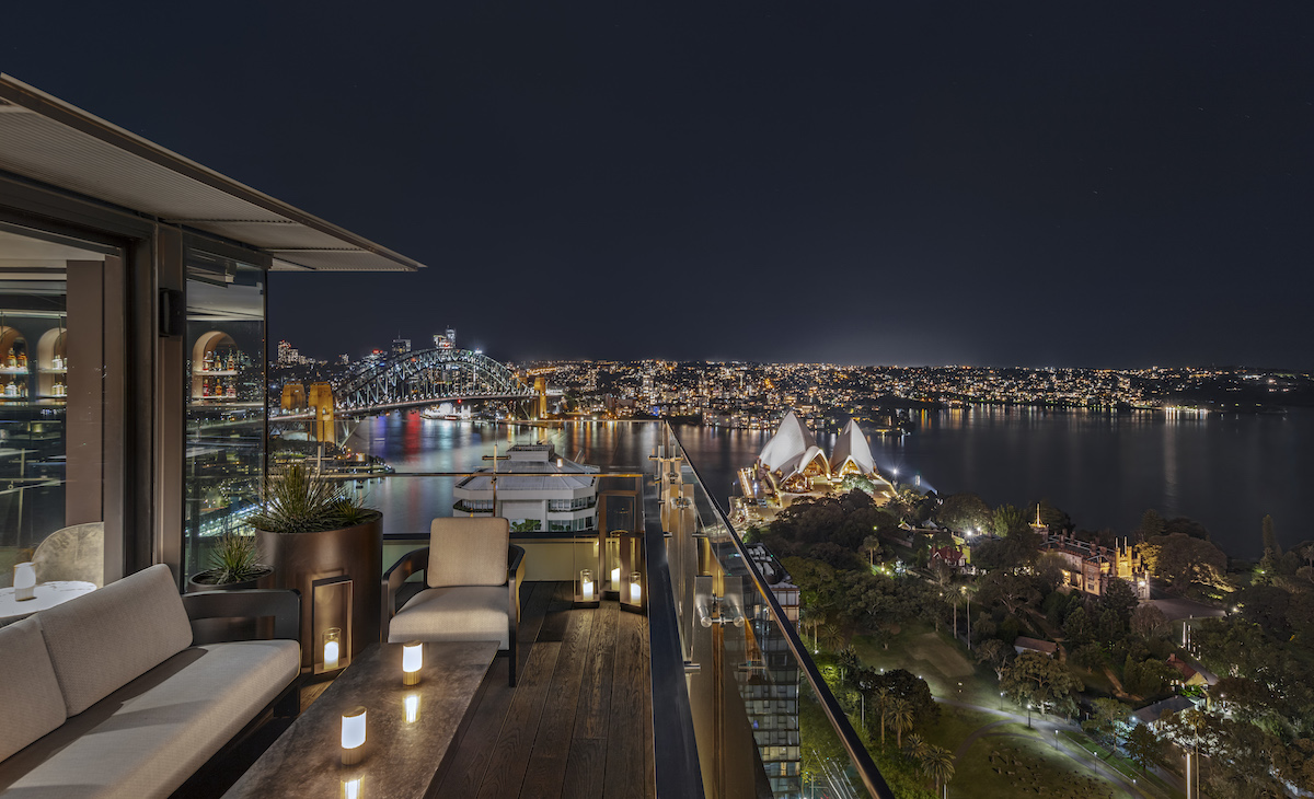 Aster Bar evening view InterContinental Sydney