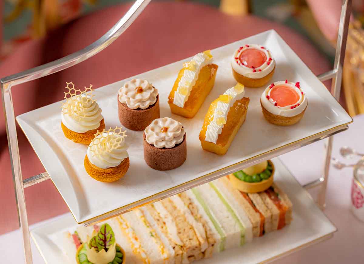 Coronation Afternoon tea, served in The Promenade at The Dorchester.