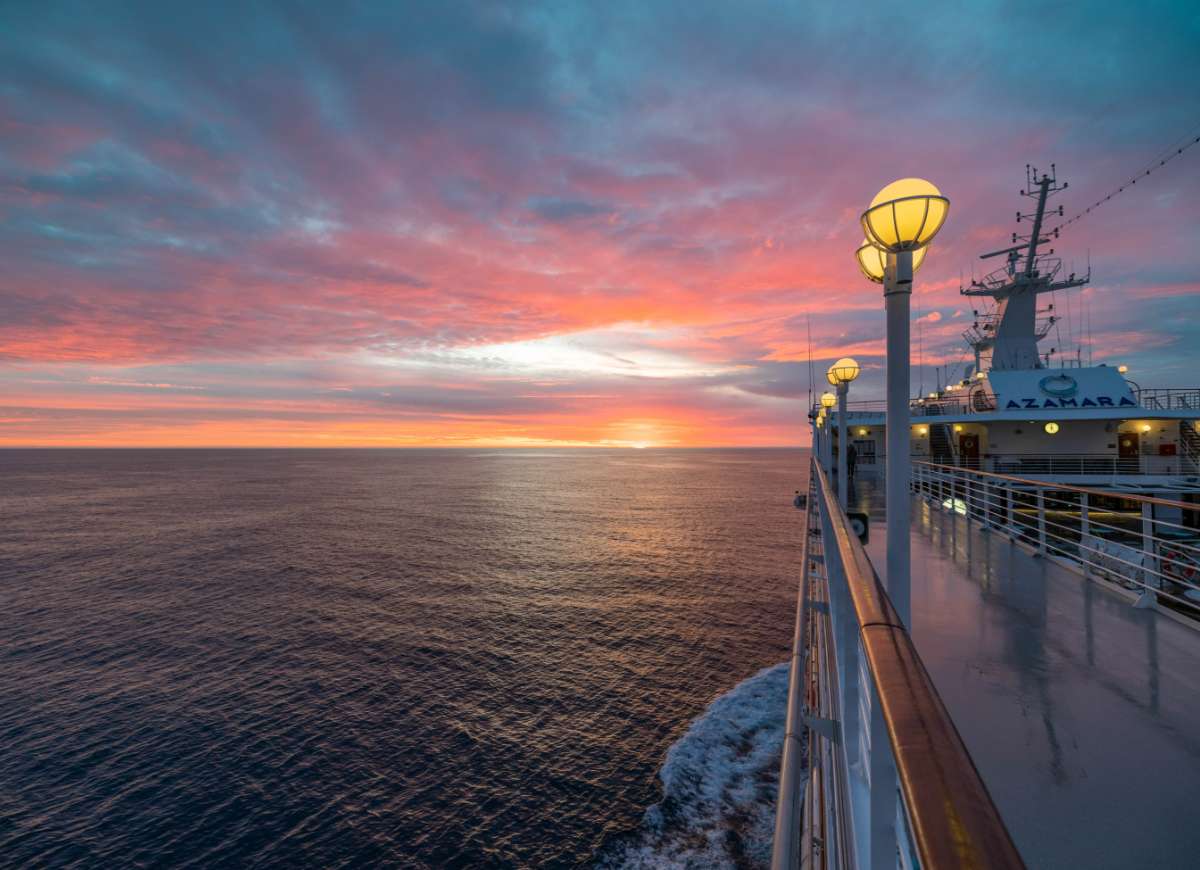 Sunrise at sea