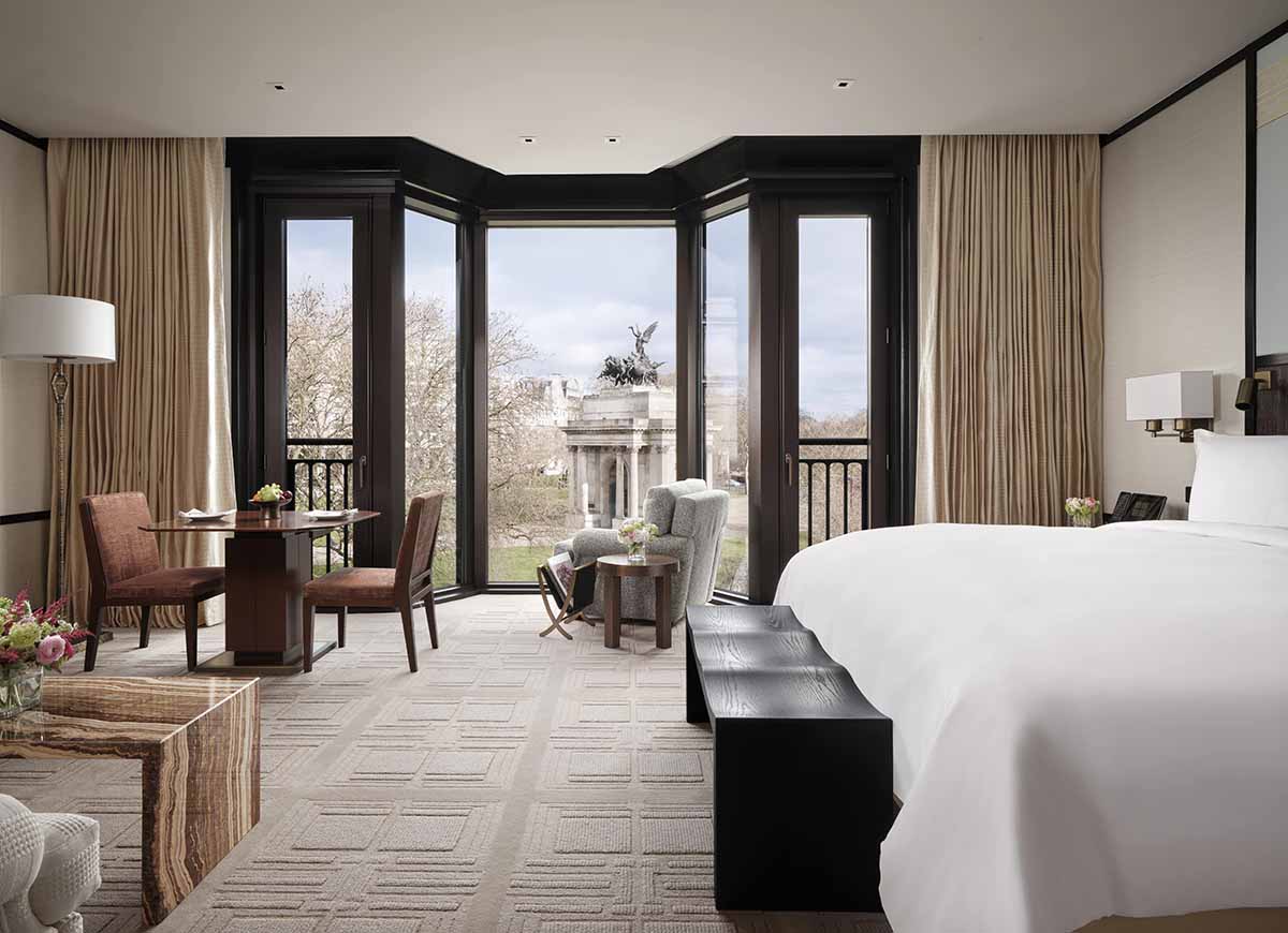 Grand Premier Park Room at The Peninsula London. Image supplied.