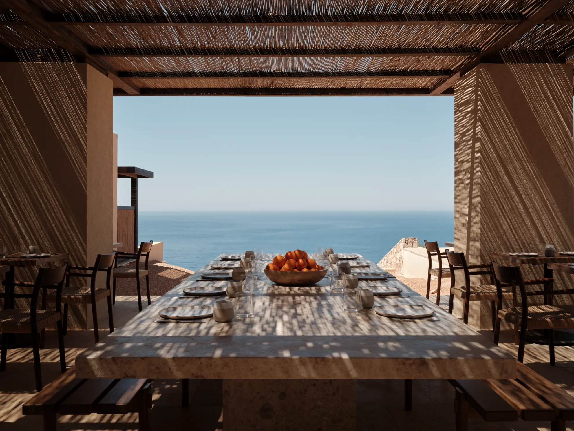 Restaurant at Gundari, Folegandros, Greece