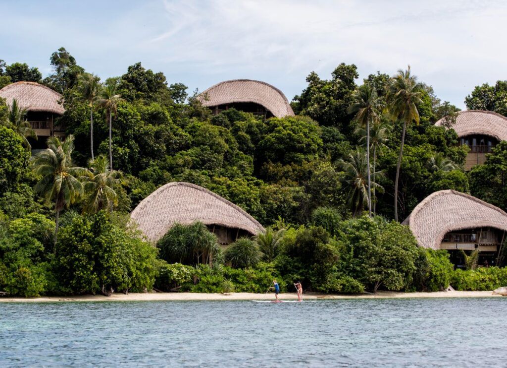 Bamboo architecture - Cempedak Private Island, Indonesia