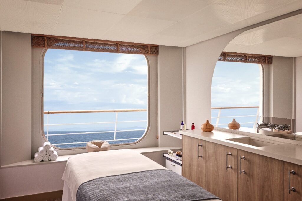 Crystal Serenity Spa treatment room