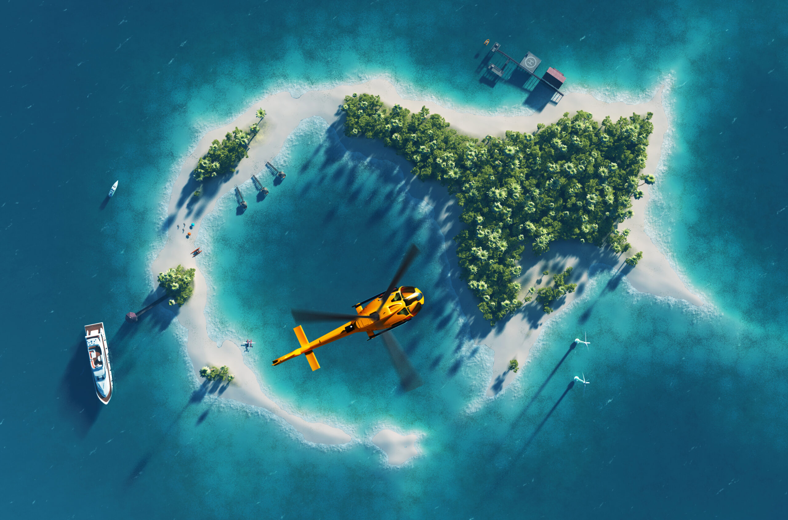 How to rent a private island