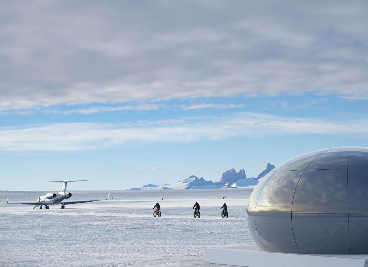 Exploring Antarctica from futuristic sky pods with White Desert