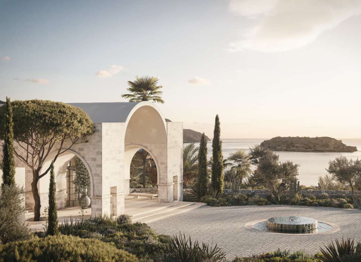 A beautiful Mediterranean-inspired hotel is opening on the idyllic island of Crete