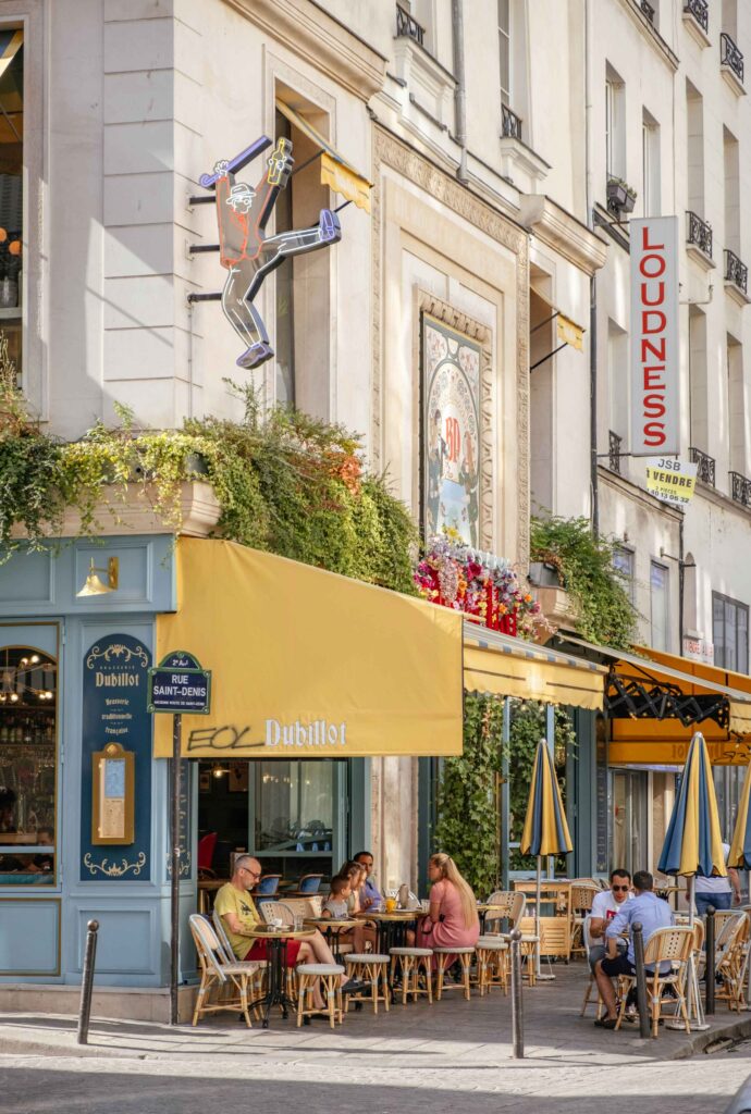 A Parisian cafe scene