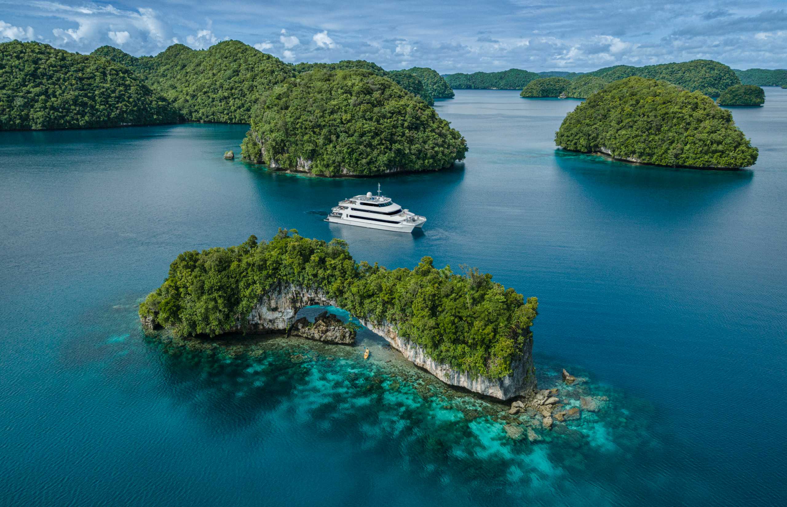 Discovering untouched Palau aboard Four Seasons Explorer