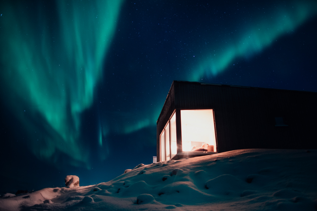 Cold plunges in Norway - Varanger Lodge Northern Lights