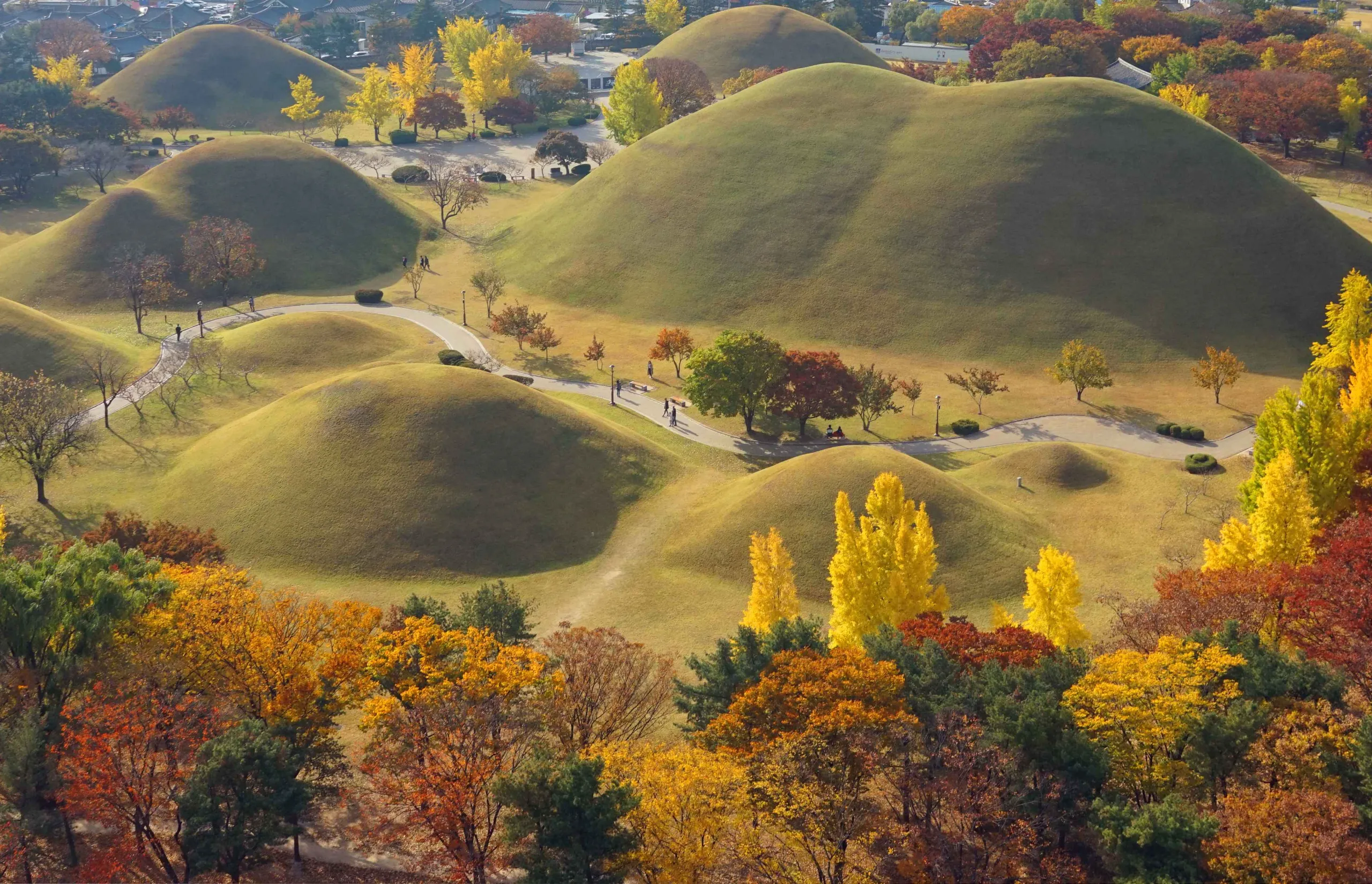 Korea Tourism Organization - Autumn Sunlight on Royal Tombs