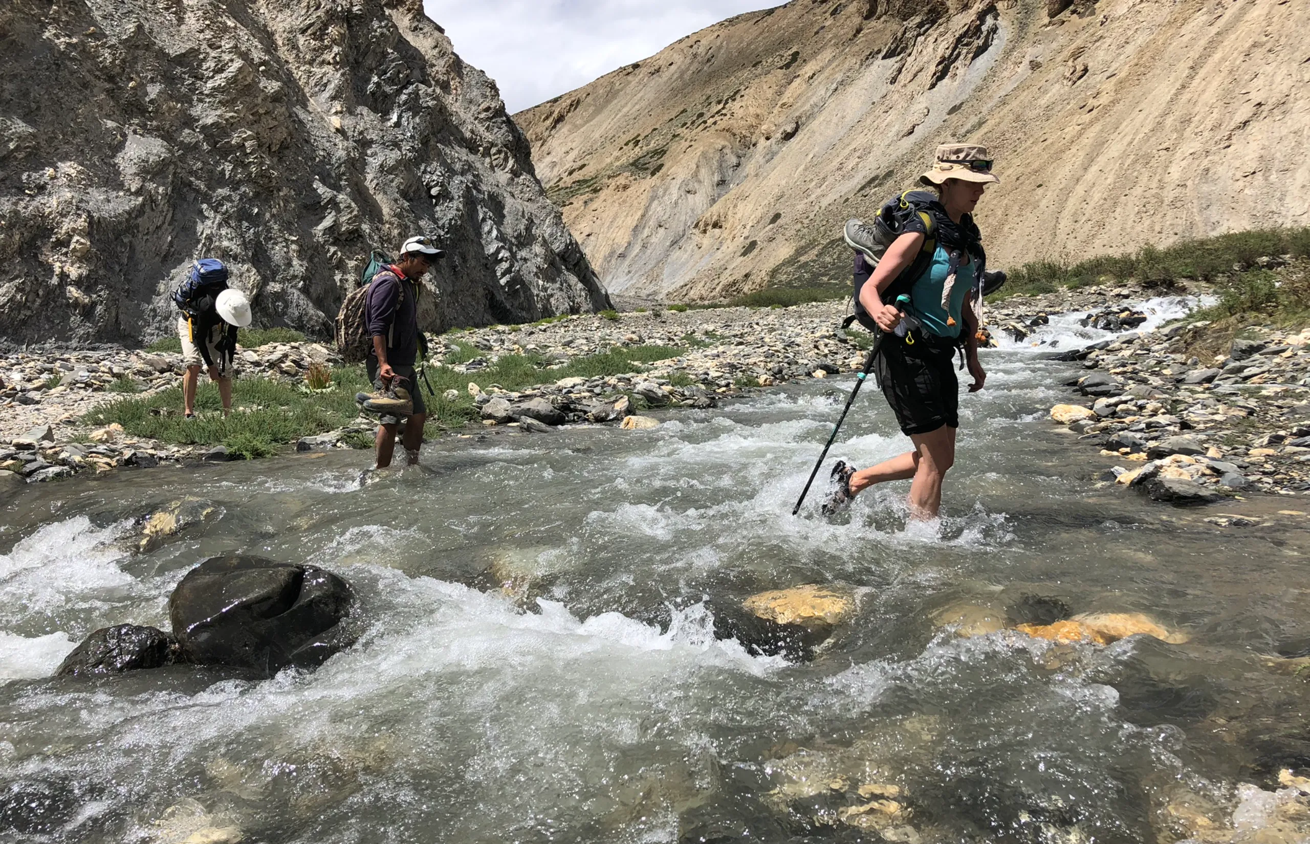 Expect many river crossings when trekking in Ladakh - Photographer Brad Atwal