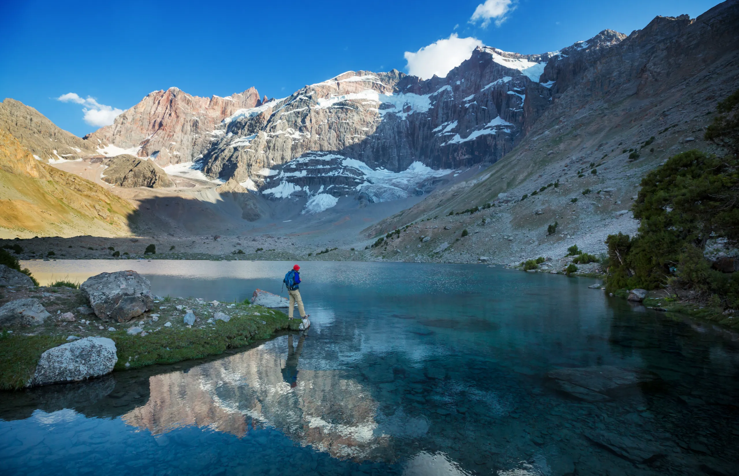 Trekking in the beautiful Fann mountains in Pamir, Tajikistan