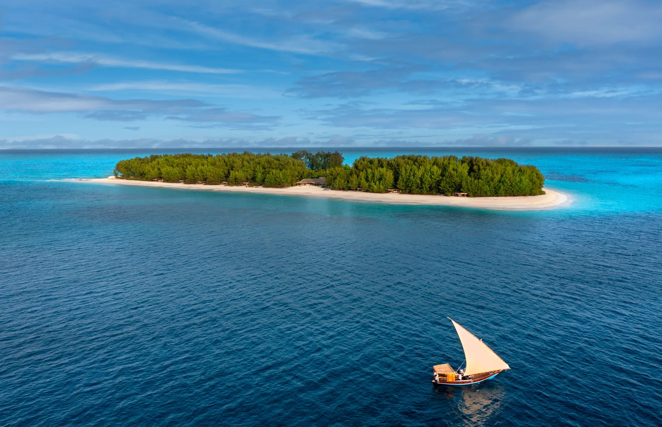 Zanzibar Mnemba Island - aerial