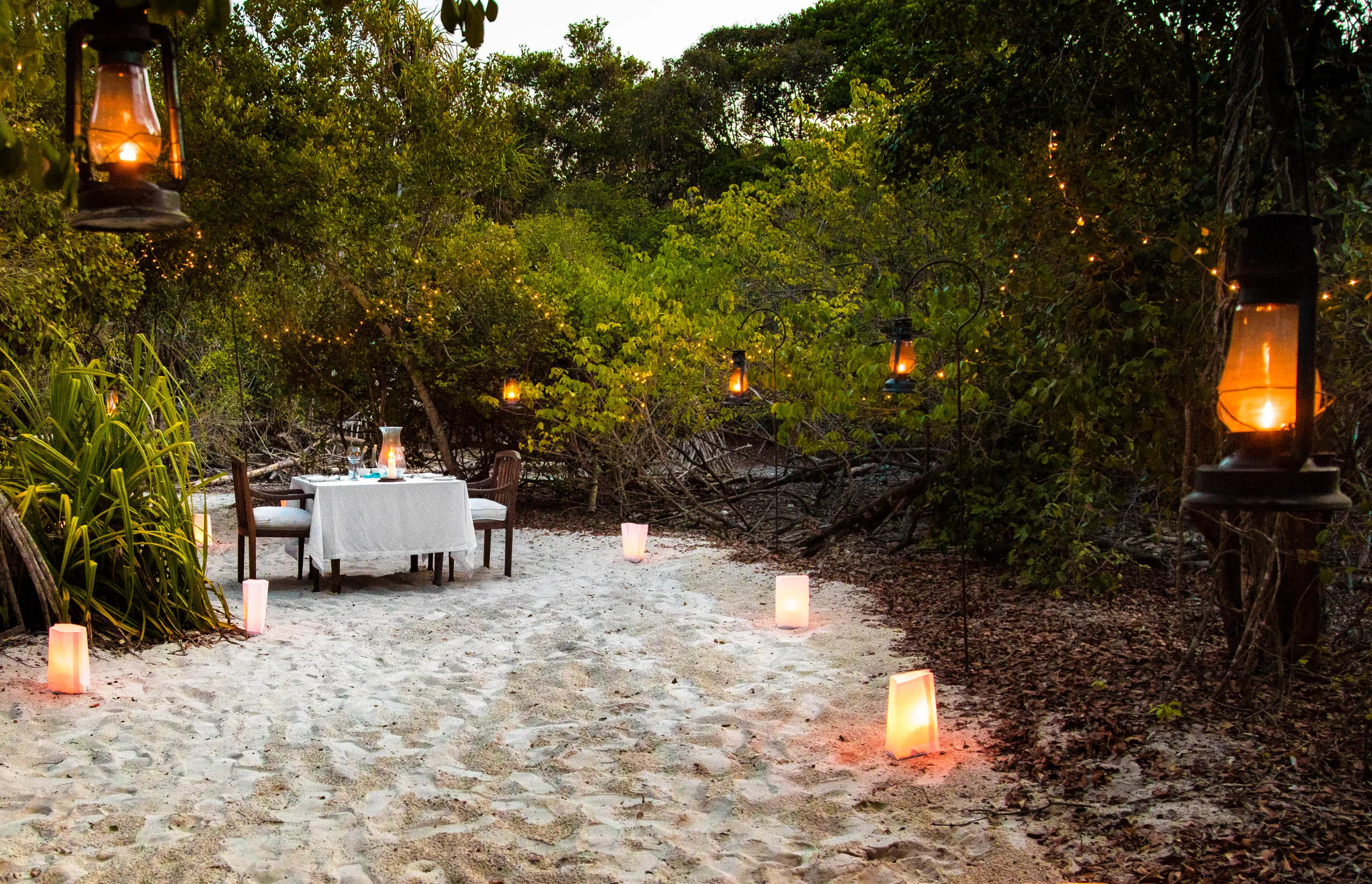 Zanzibar Mnemba Island - guest delight Private dinner on the beach