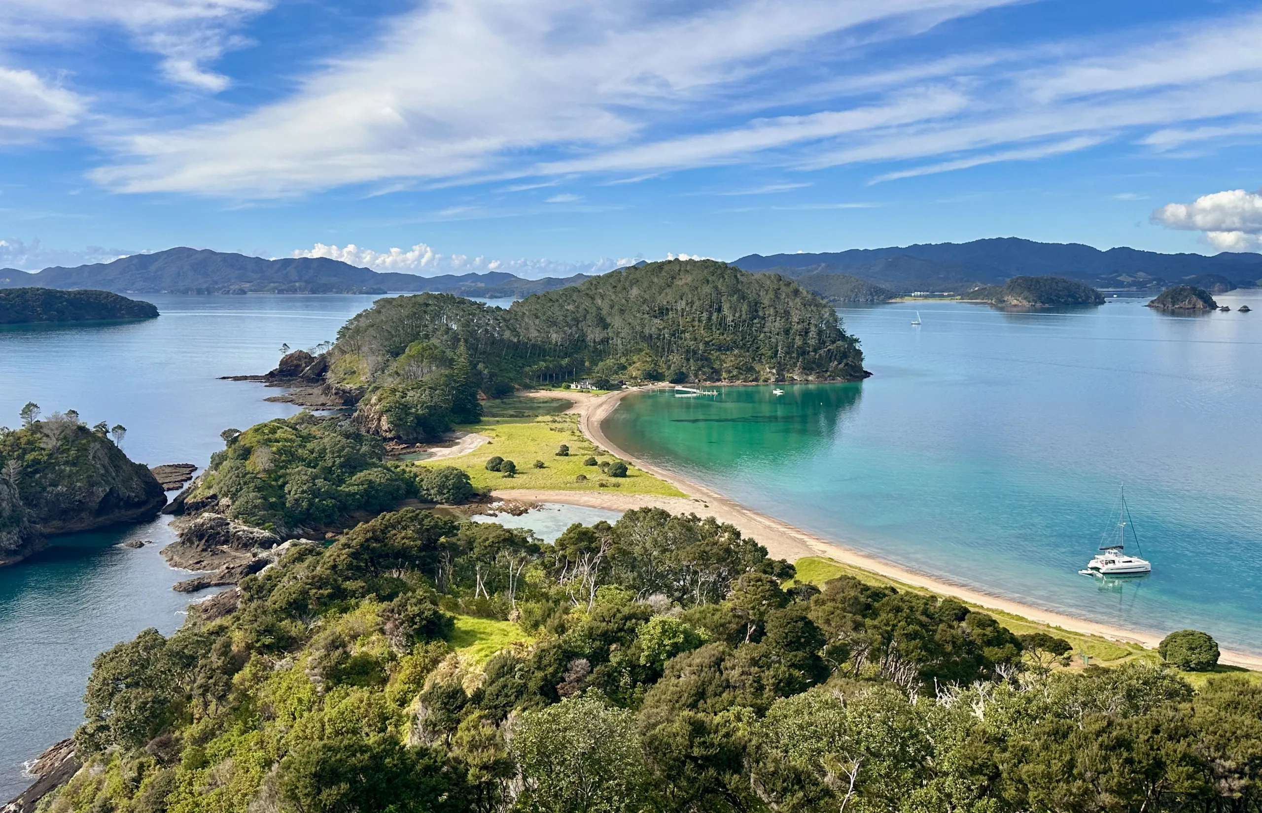 The Landing, NZ - View from the pa at Motuarohia Island by Daniel Scott