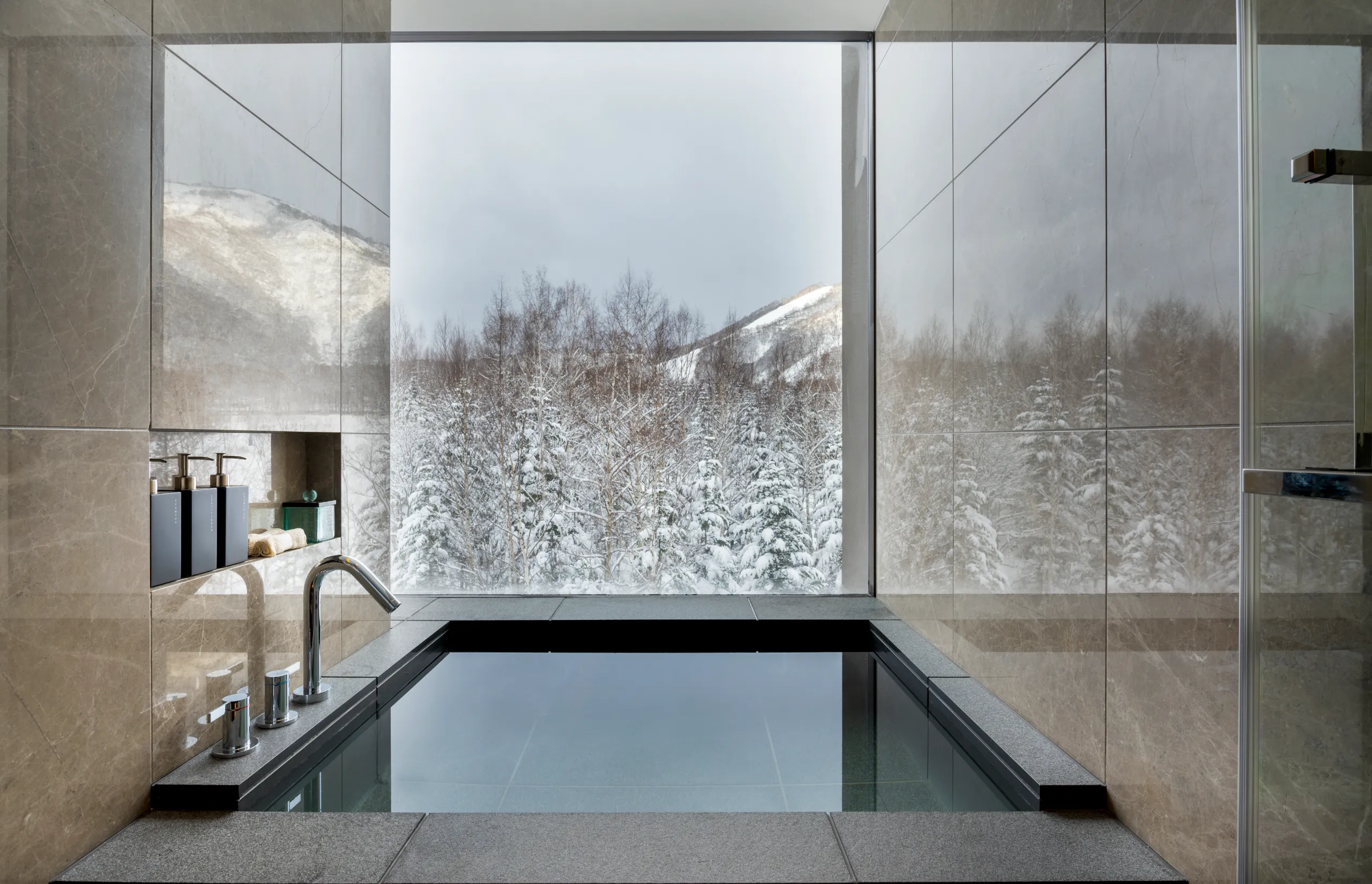 Luxury Travel Summer 2025 issue - Bathroom - onsen style soaking tub