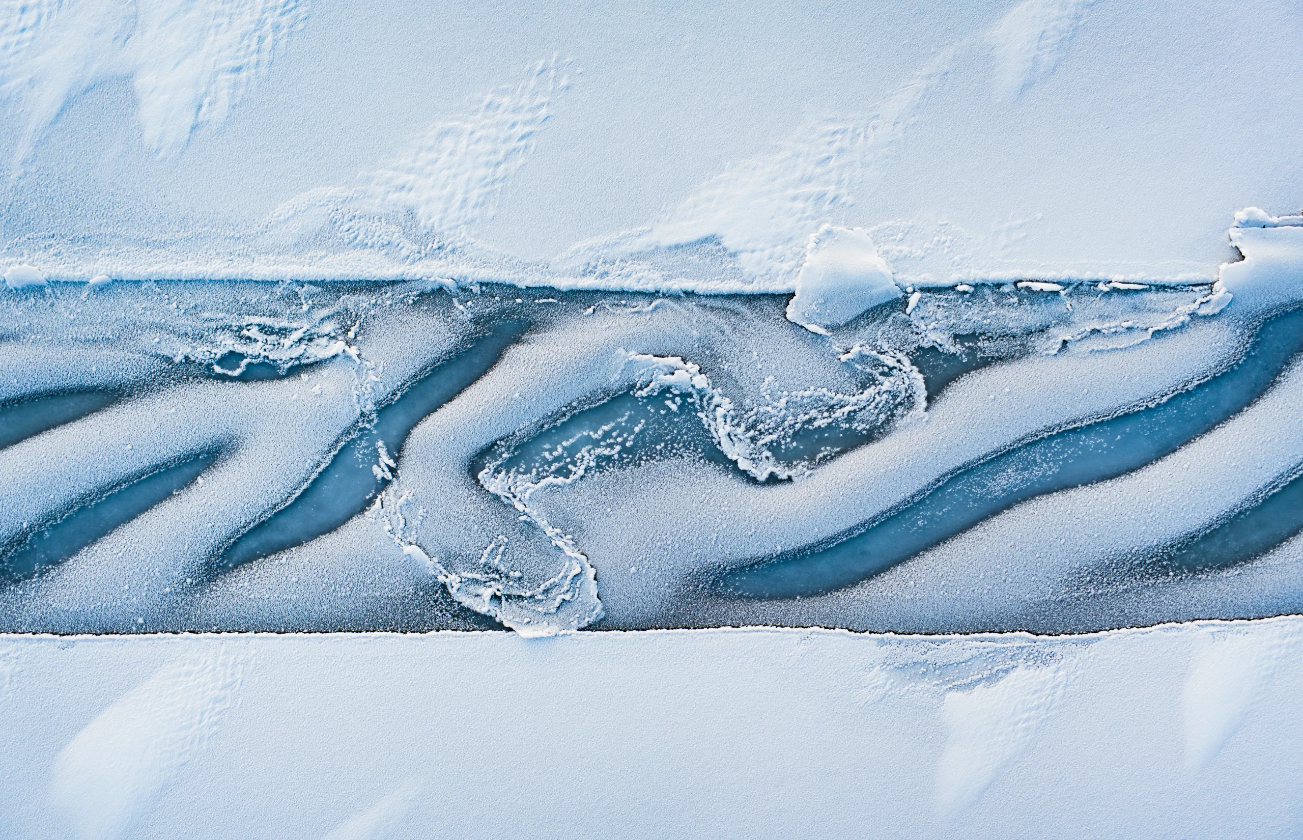 Le Commandant Charcot - North Pole Ice Abstract ©PONANT Benjamin Hardman