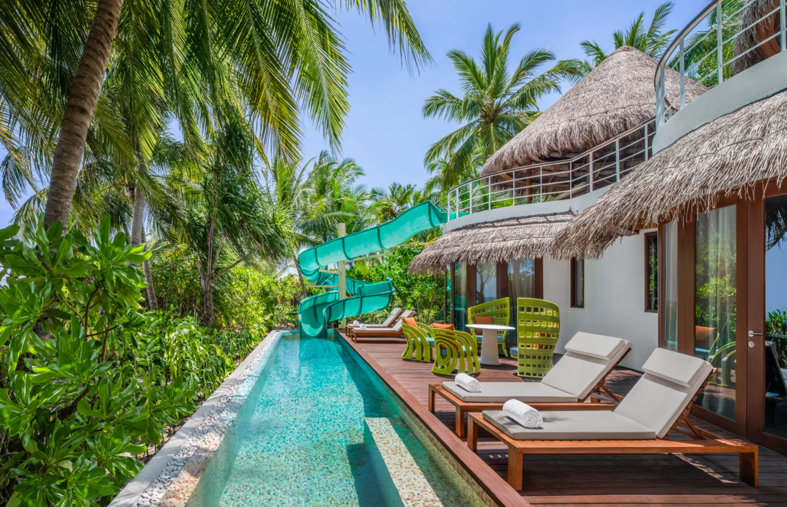 W Maldives - Oasis Beach Two Bedroom Villa - Exterior with Slide