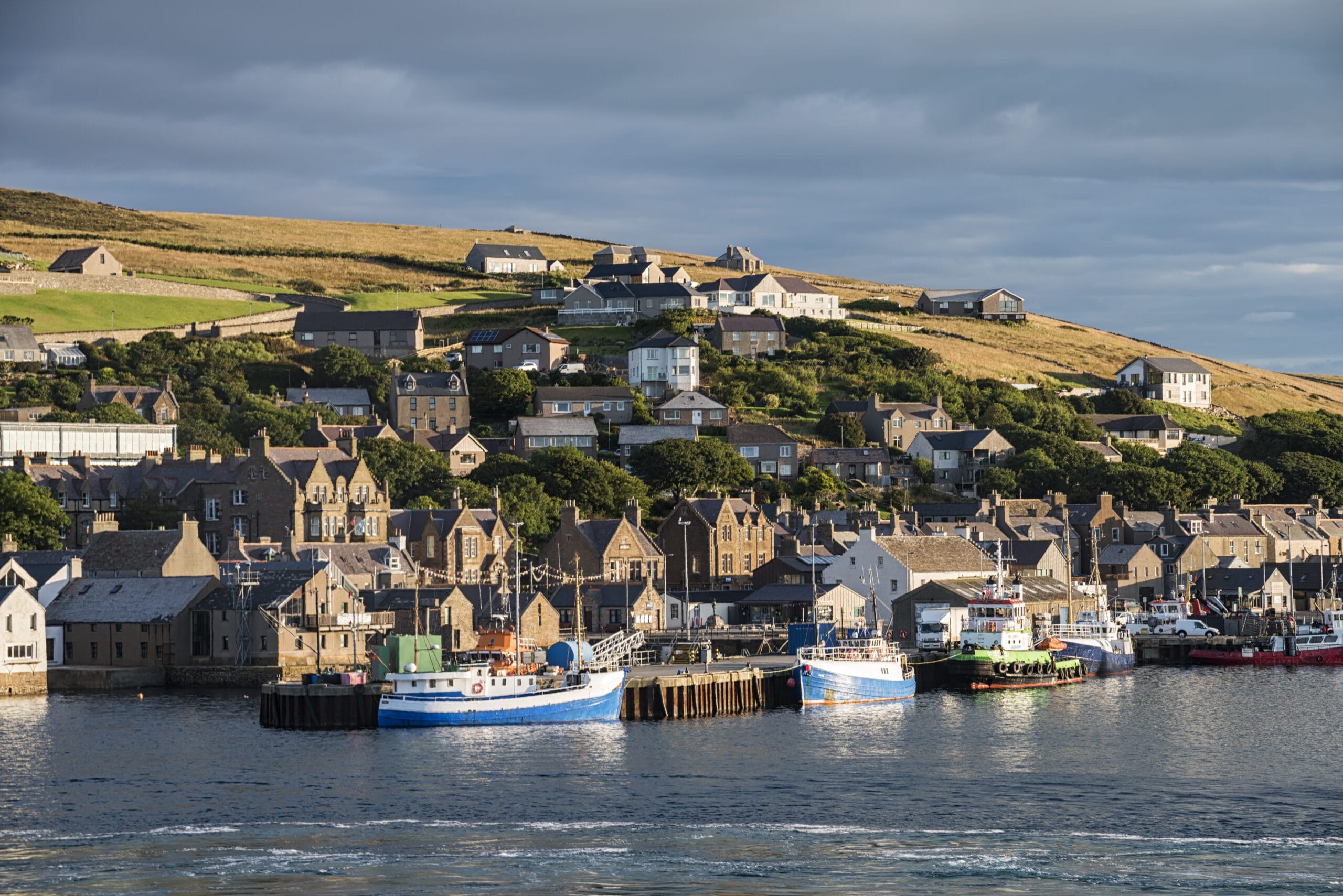 Stromness village in the Orkney islands, Scotland