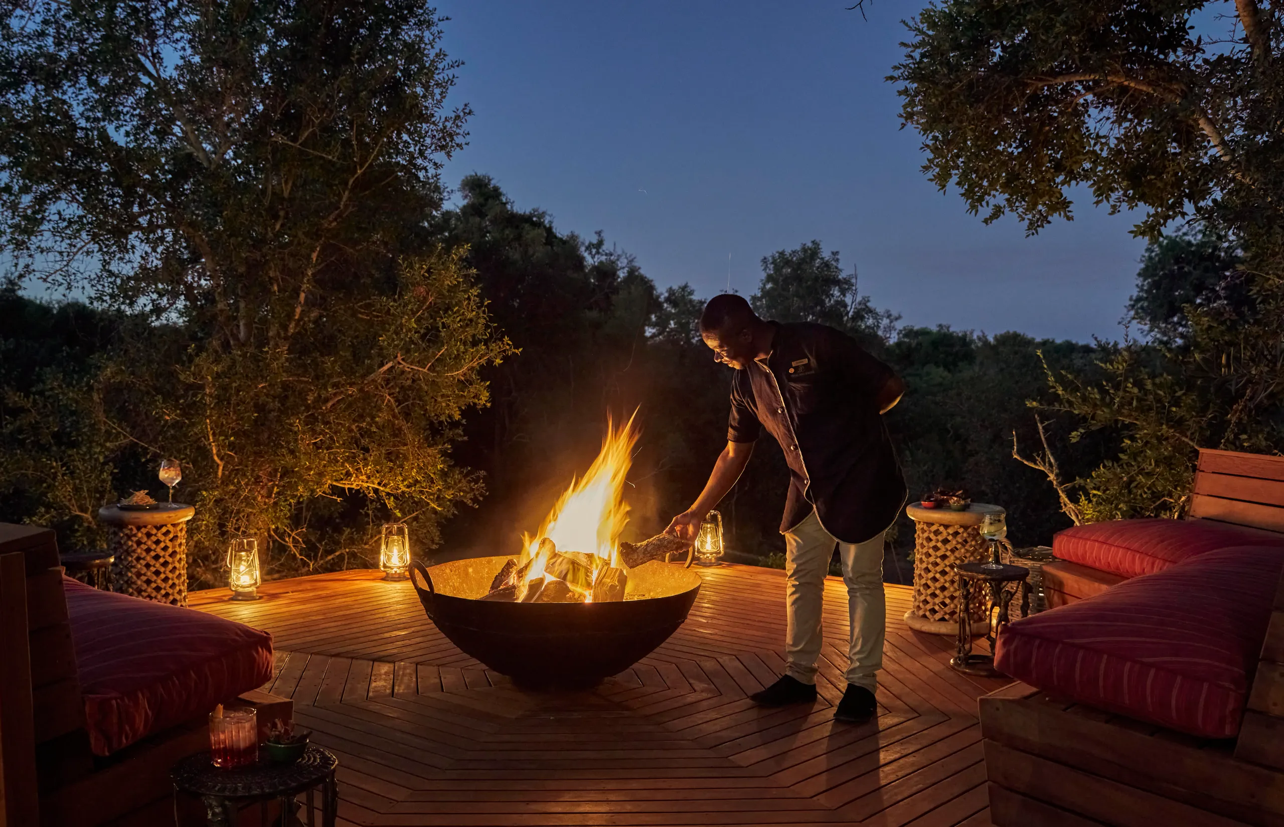 Masiya's Camp at Royal Malewane | Firepit | Credit: Greg Cox