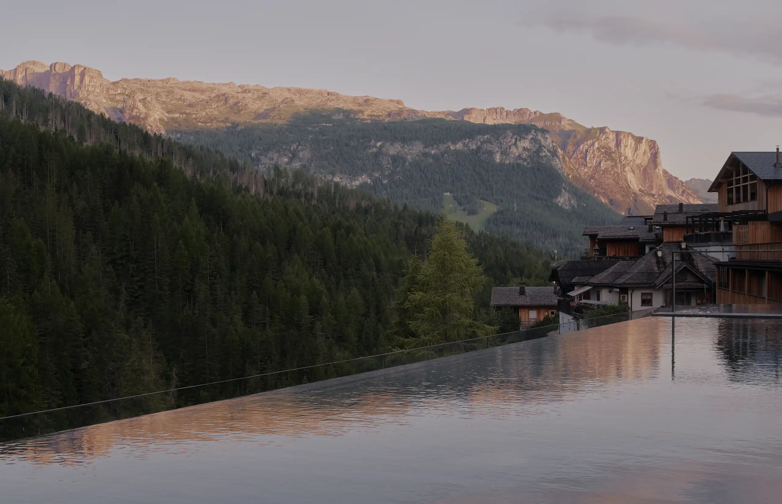 Aman Rosa Alpina, Italy | Pool Exterior