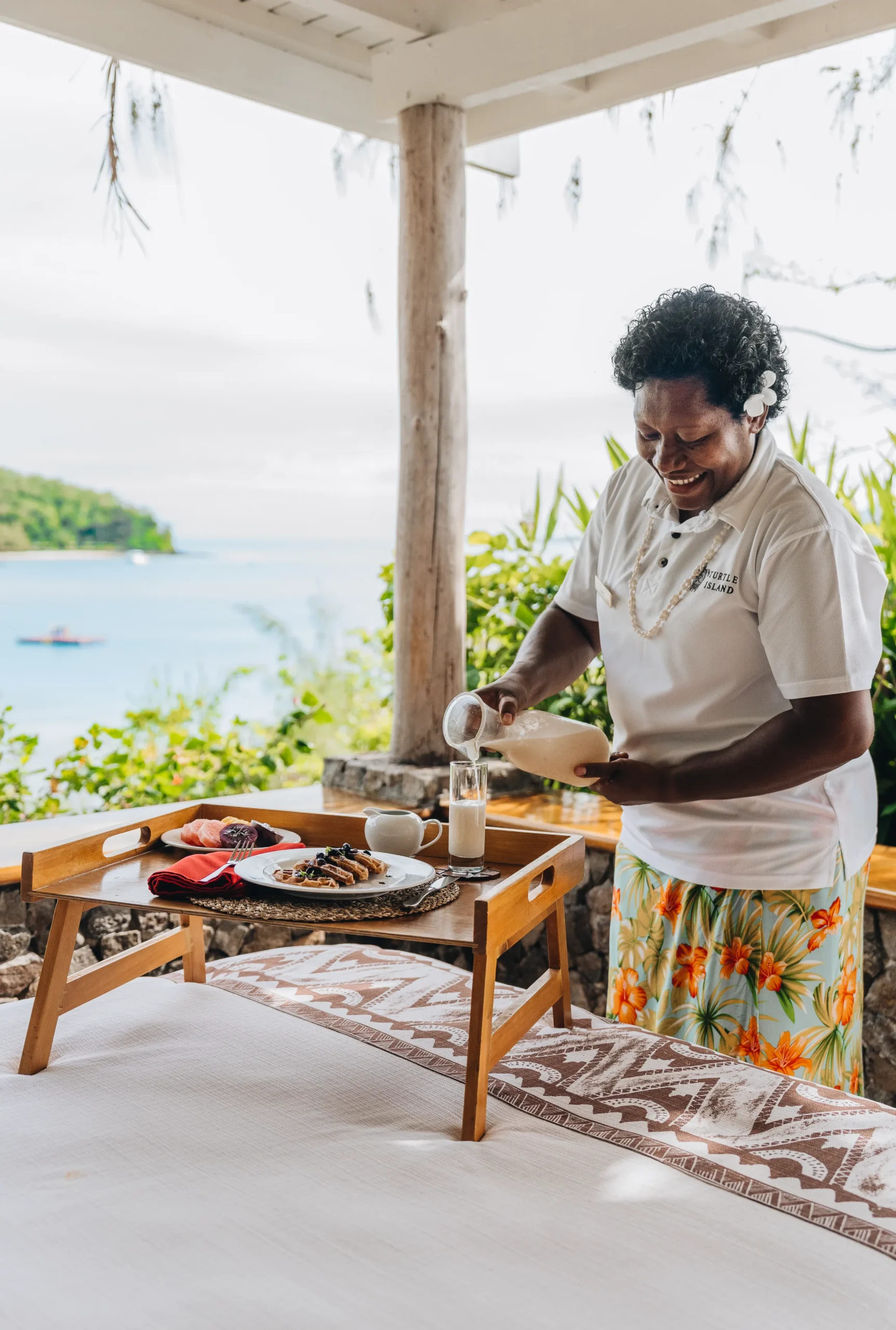 Villa Daybed Breakfast | Turtle Island, Fiji