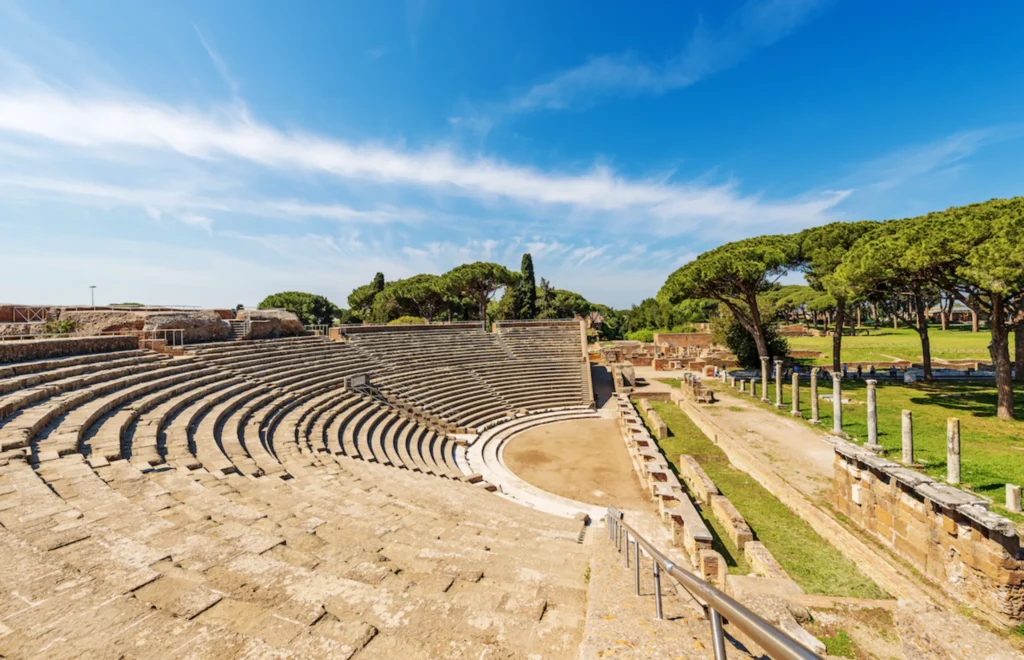 Discover the ancient harbour city of Ostia Antica outside Rome