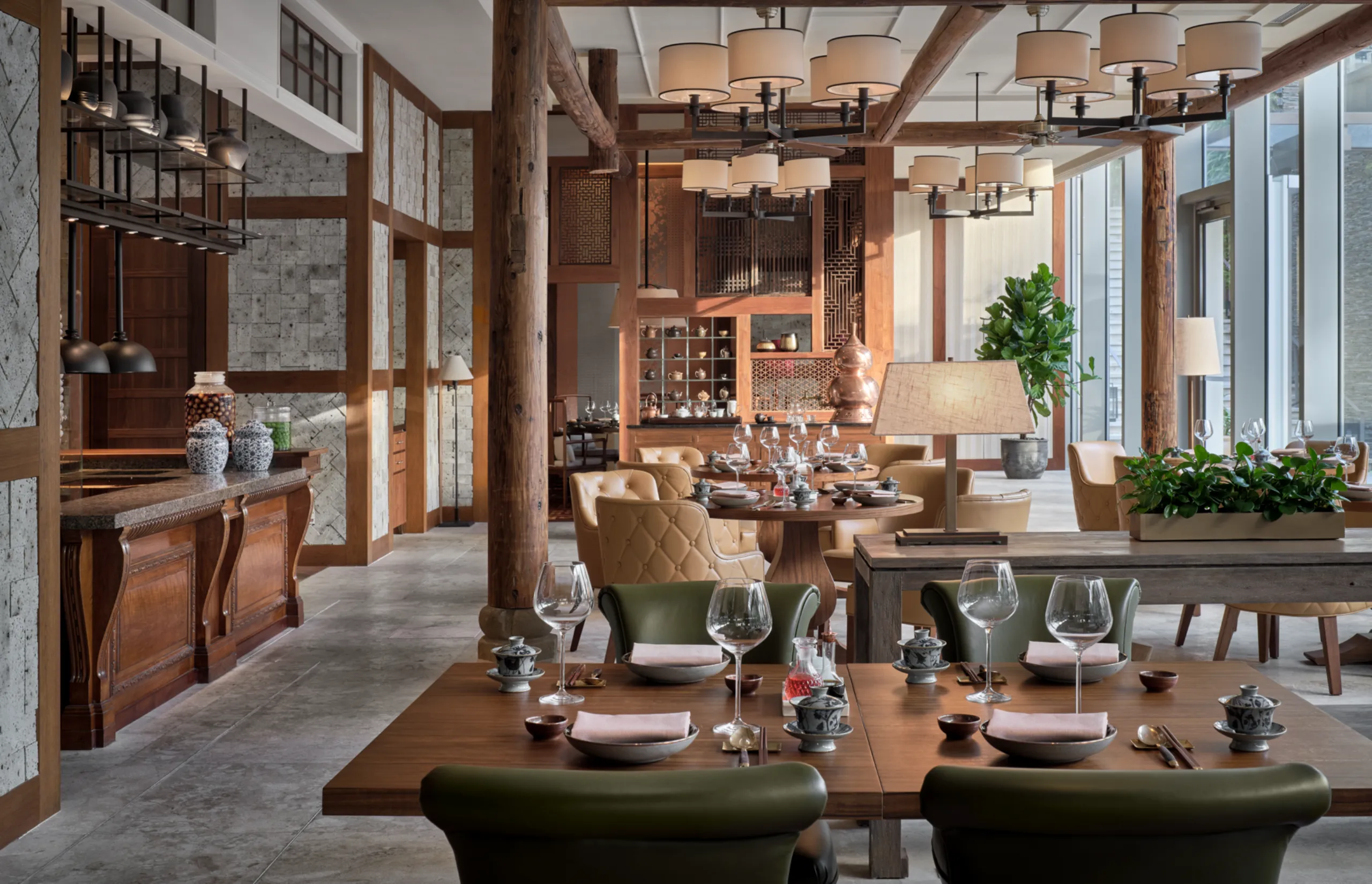 Lingnan House Dining Hall with Natural Light | Rosewood Guangzhou