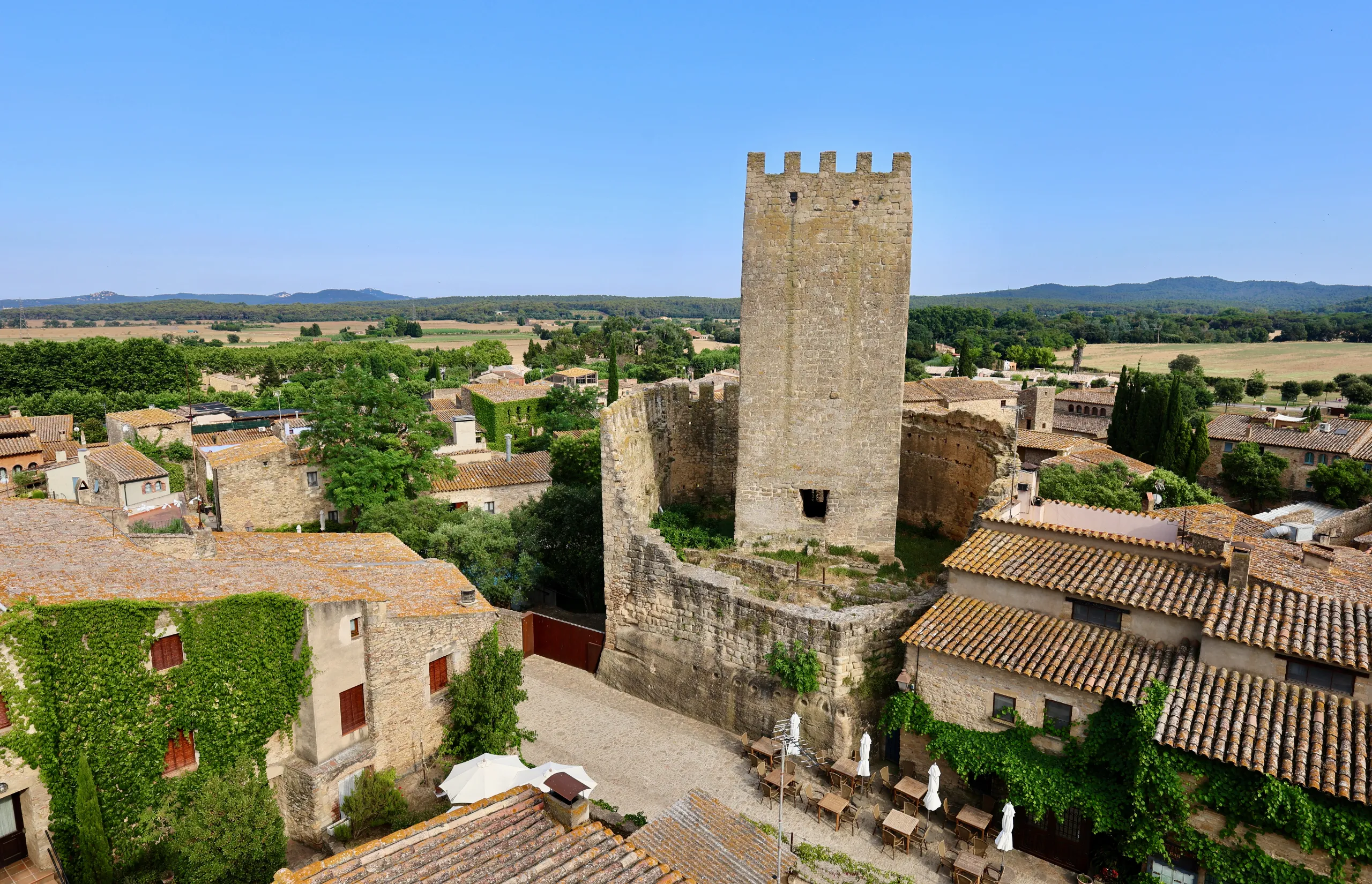 Catalonia | Costa Brava | Peratallada from above | Credit: Daniel Scott