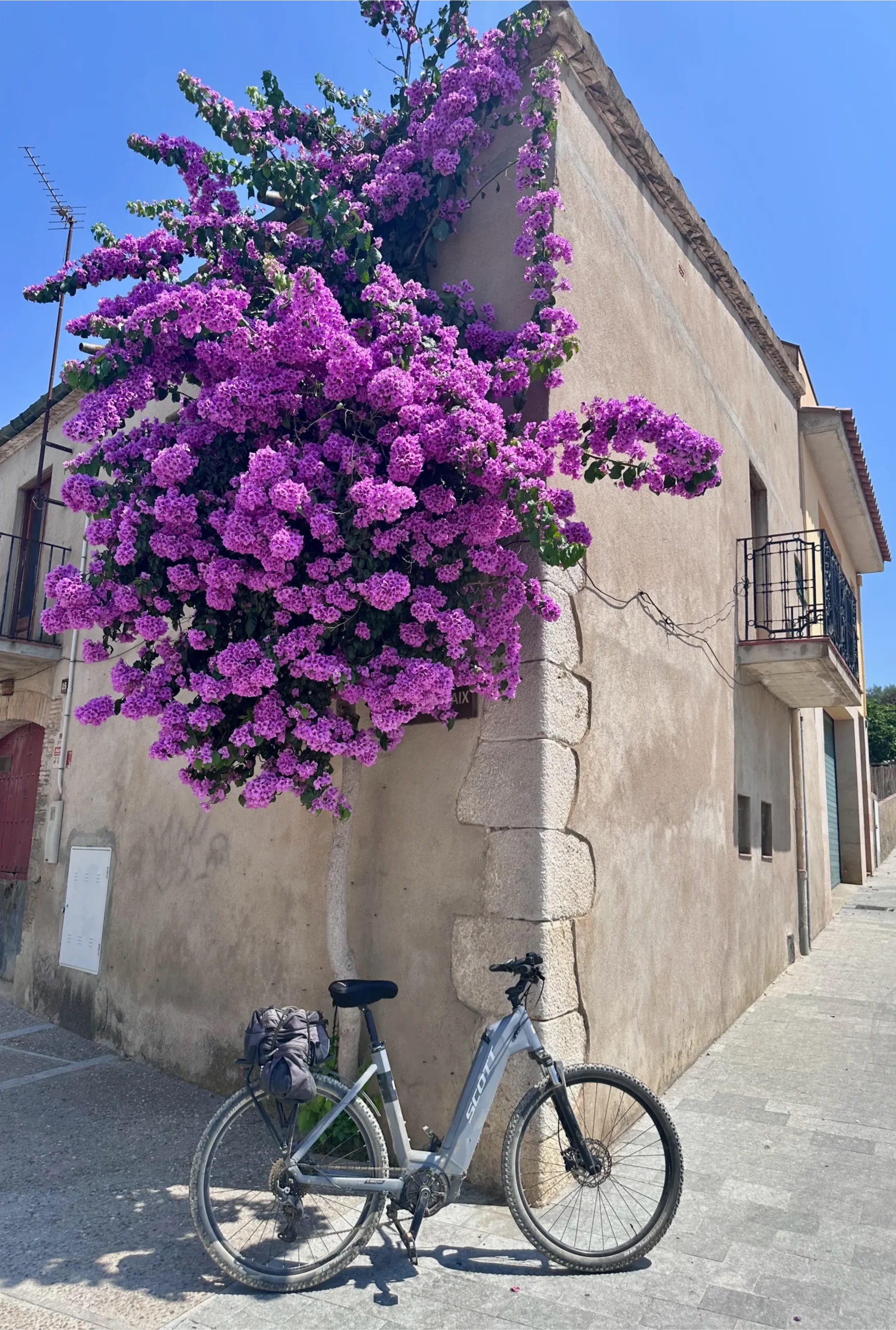 Catalonia | Costa Brava | Resting in a village festooned with flowers | Credit: Daniel Scott