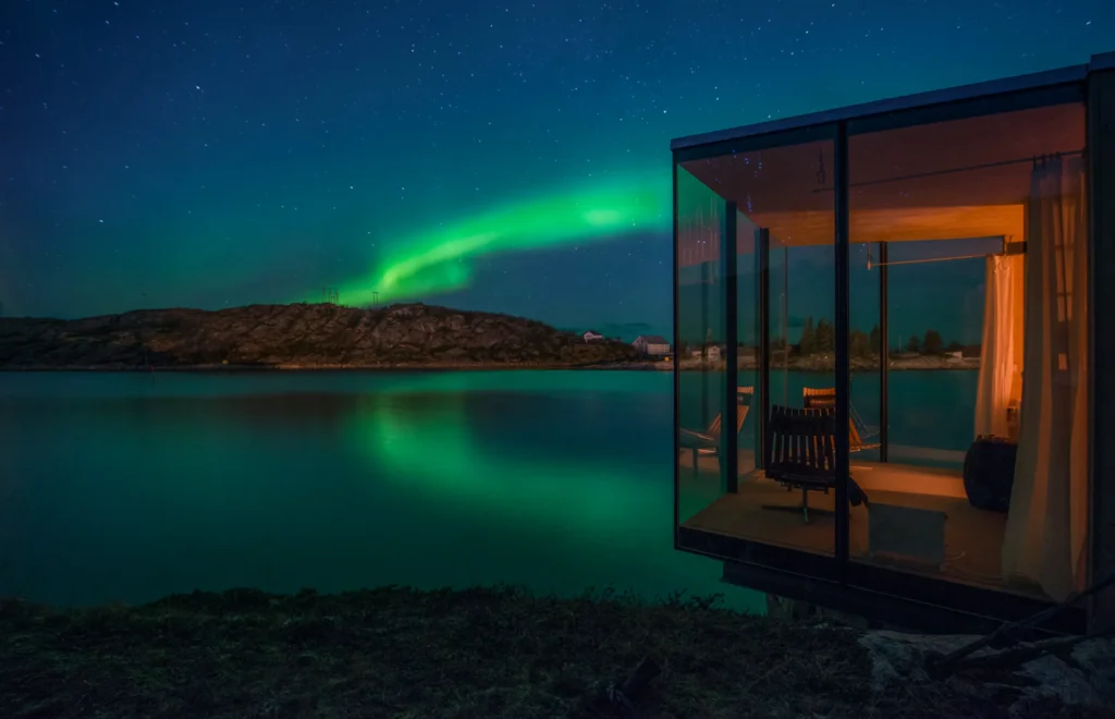 Arctic luxury stays | Manshausen sea cabins | Credit: Steve King