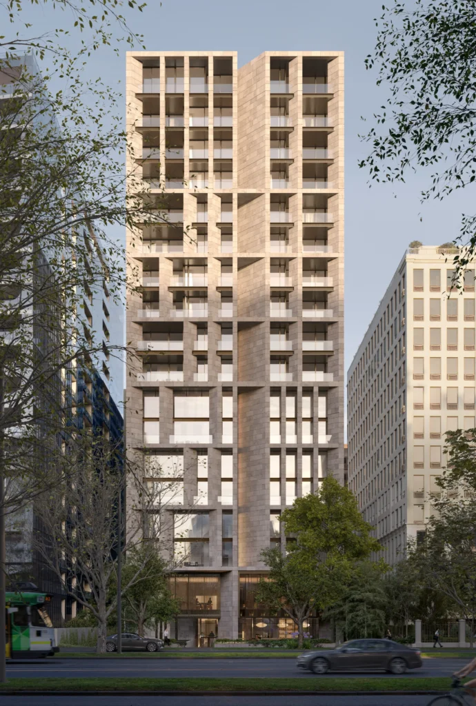 COMO Hotels Melbourne | Front on full building
