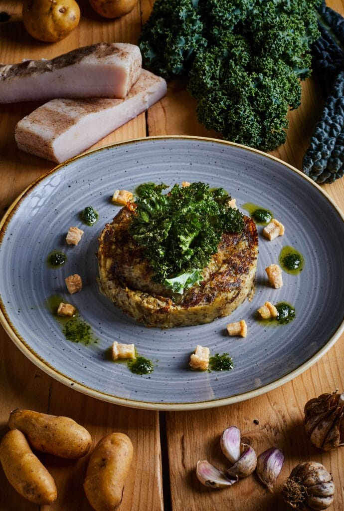 Catalonia | Trinxat de la Cerdanya | Local dish from northern Catalonia with ingredients from the hotel’s vegetable garden