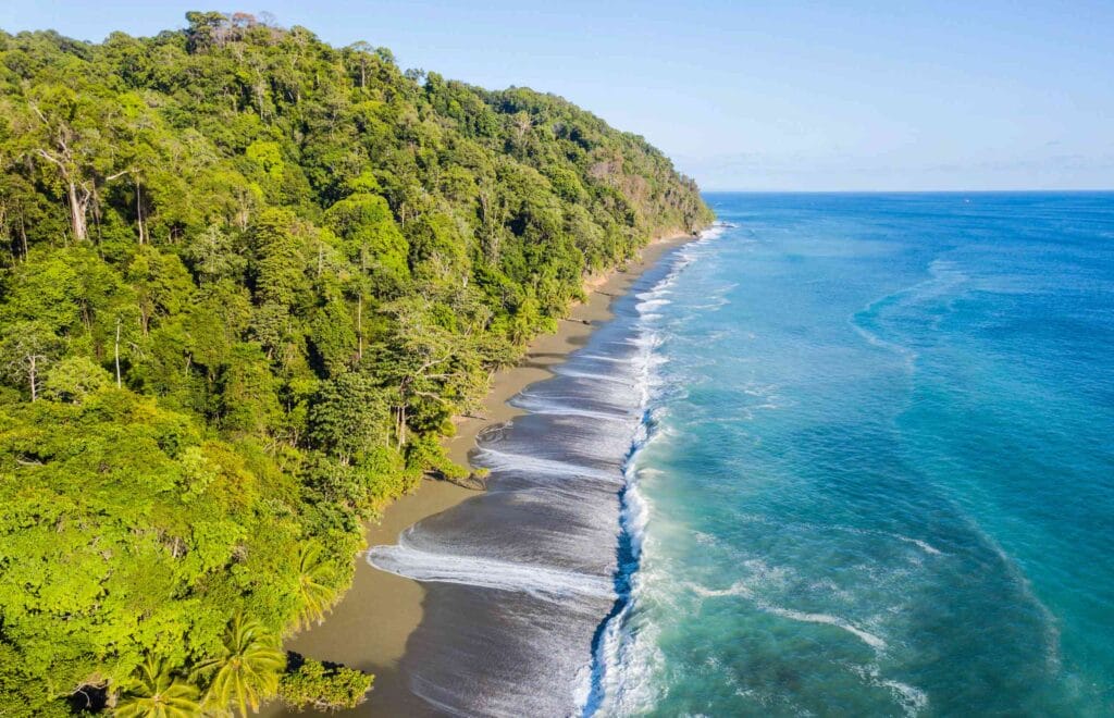 Aerial view Corcovado National Park, Costa Rica