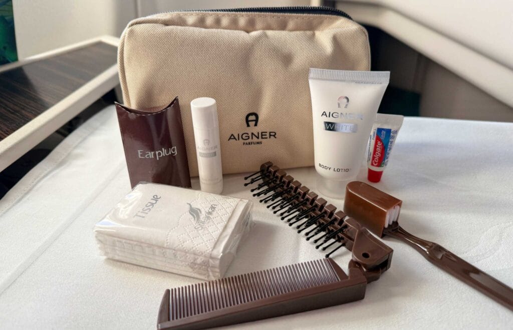 SriLankan Airlines A330 business class | Amenities | Image copyright: Tanya Bywater