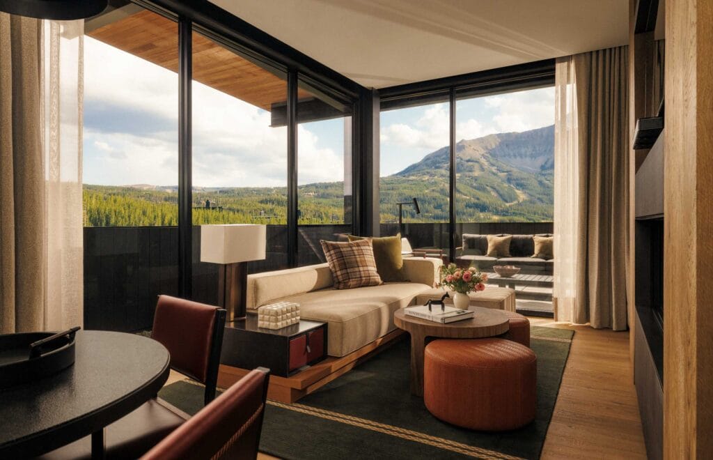 One&Only Moonlight Basin | Moonlight King Suite Living