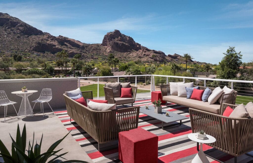 Mountain Shadows | Camelback Presidential Suite Terrace | Credit: Mountain Shadows Resort | Scottsdale Luxury