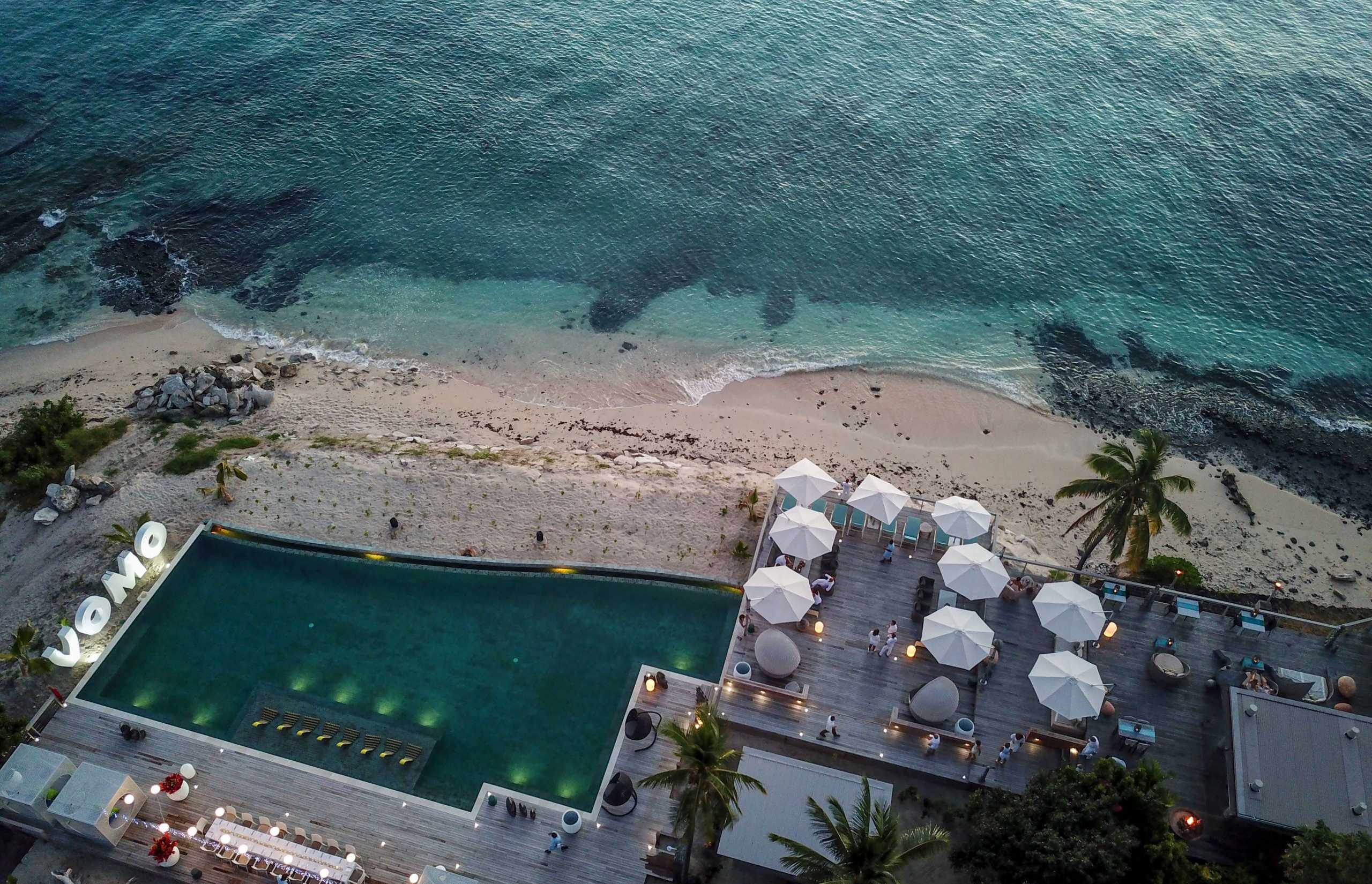 Credit: Tourism Fiji - Vomo The Rocks Aerial View | Luxury weddings in Fiji