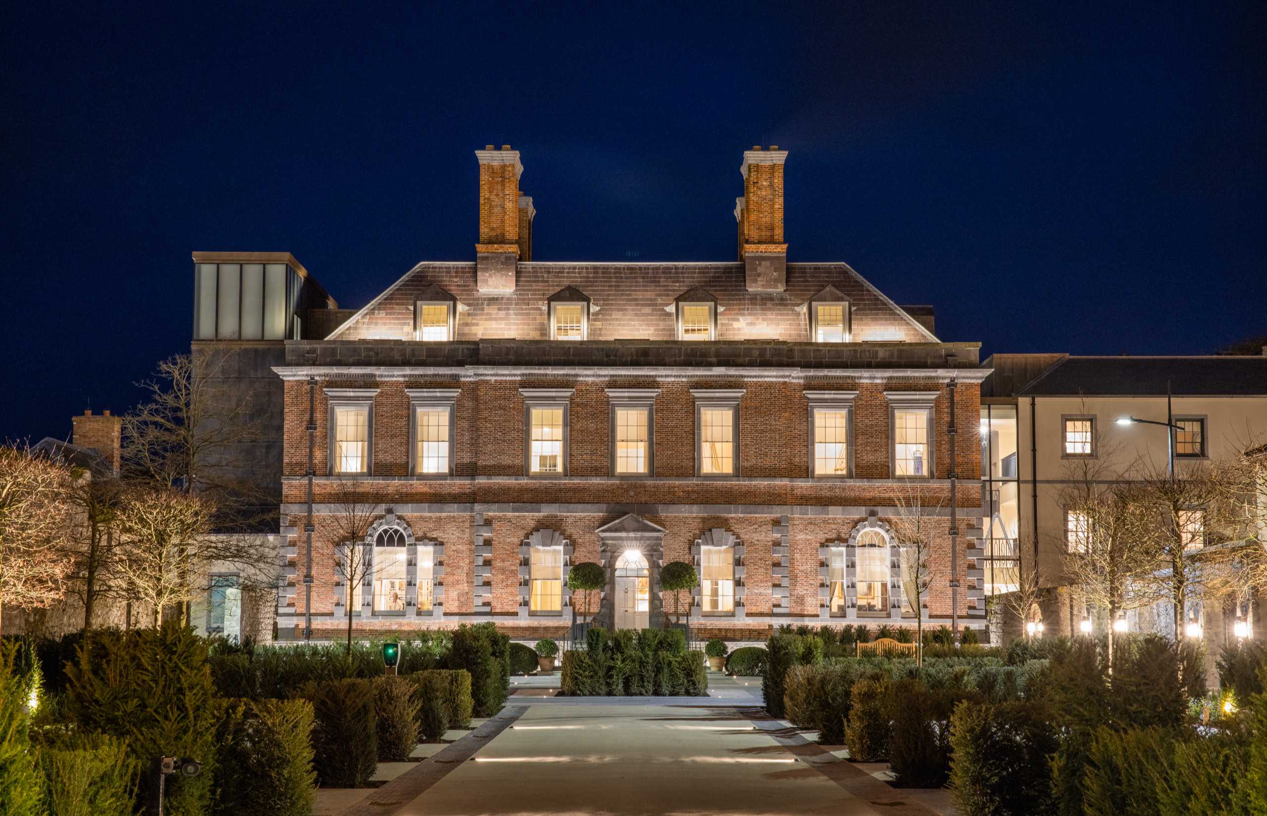 Cachel Palace - Night Exterior | Ireland Castle Stays