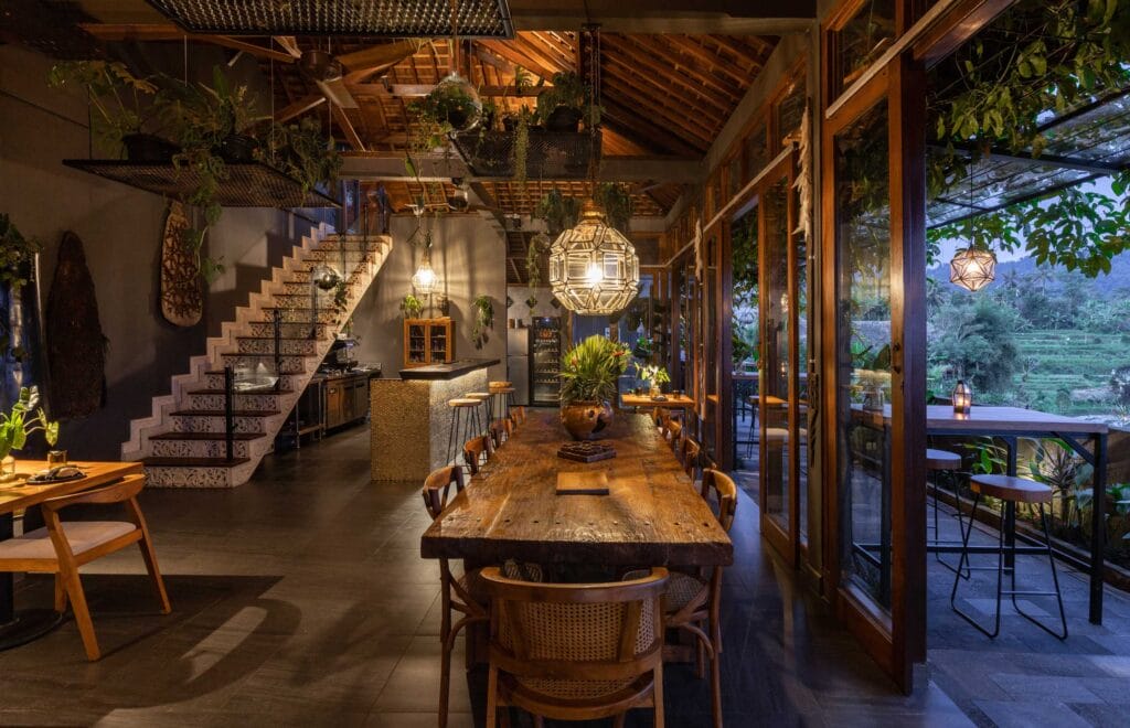 Asri dining - interior | Sidemen Valley | Bali