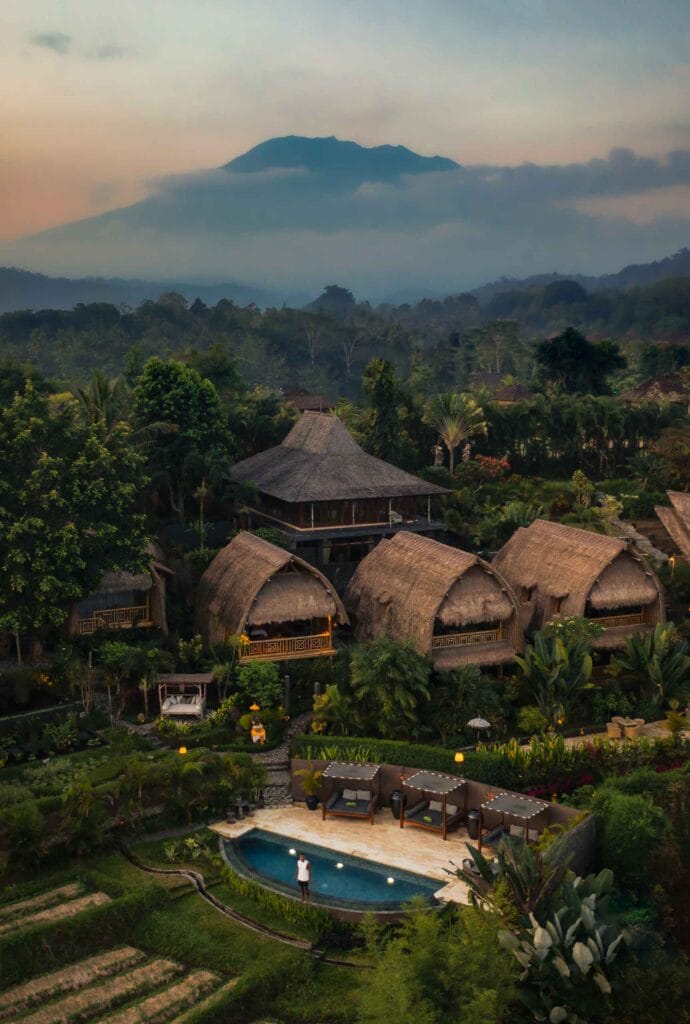 Birdseye view of second pool - Agung | Sidemen Valley | Bali