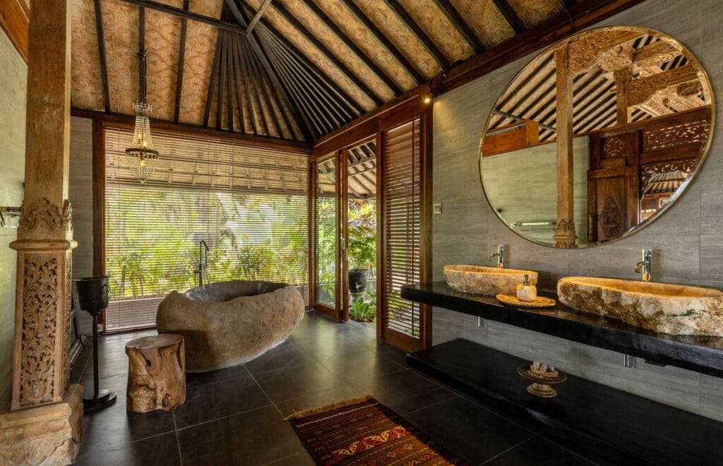 Joglo villa - bathroom | Sidemen Valley | Bali