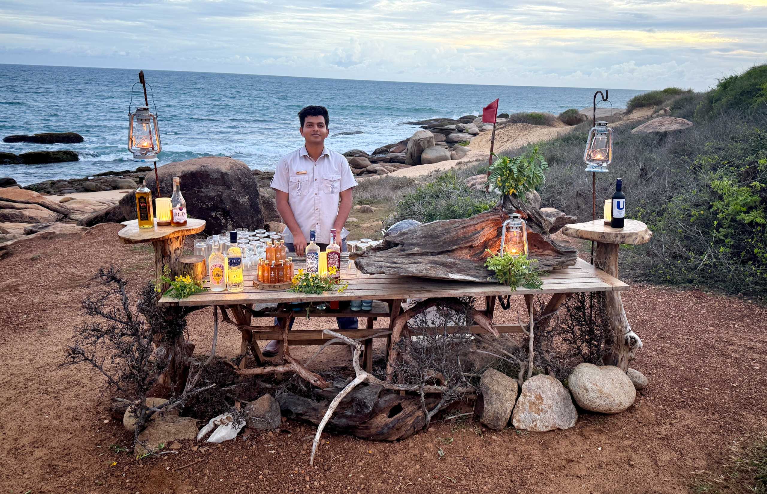 Sundowners | Wild Coast Tented Lodge | Sri Lanka | Copyright: Tanya Bywater
