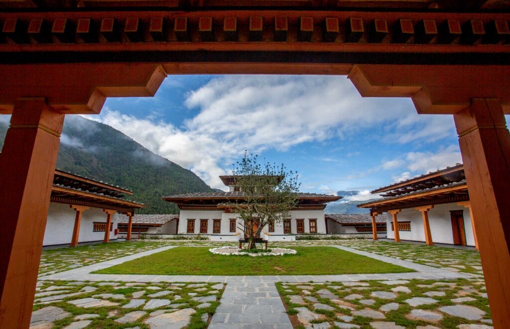 Bhutan Sanctuary entrance to courtyard | Places to stay in the Himalayas