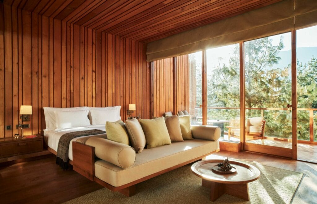 Six Senses Lodge Suite Bedroom Bumthang | Places to stay in the Himalayas